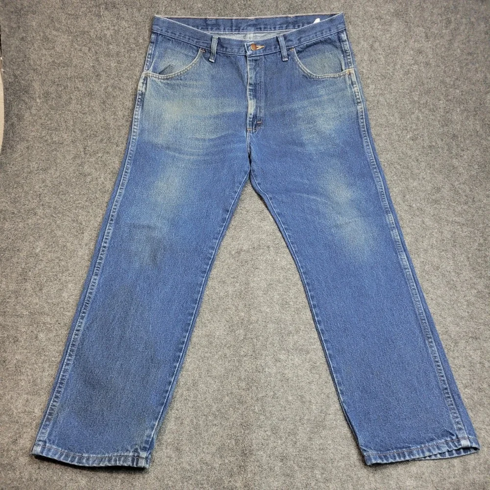 Rustler Jeans Mens 38x30 Blue Denim Stretch Y2k Boho Streetwear Grunge Americana